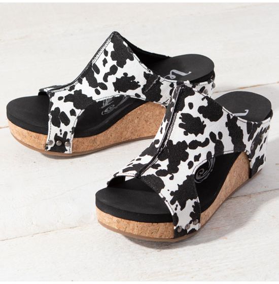 Very G Cow Print Besito 2 Sandals