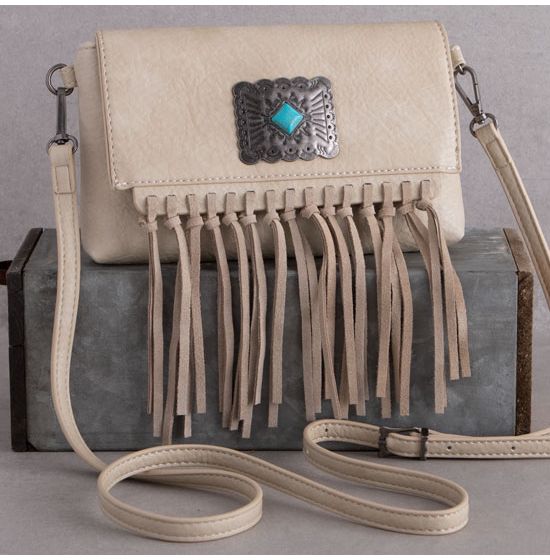 Wrangler Turquoise Fringe Bag