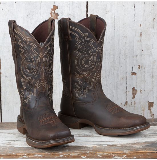 Durango All Brown Square Toe Boot