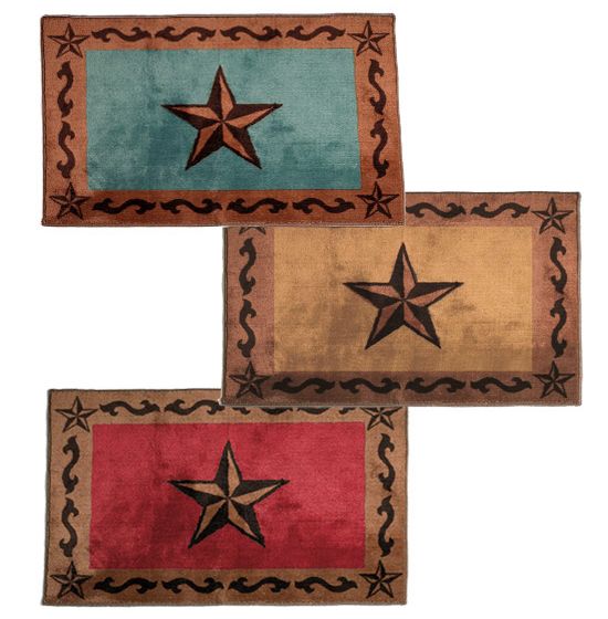 Western Classic Star Bath & Kitchen Rug