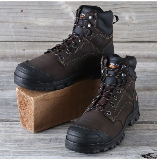 Ariat Dark Brown Treadfast Steel Toe H2O