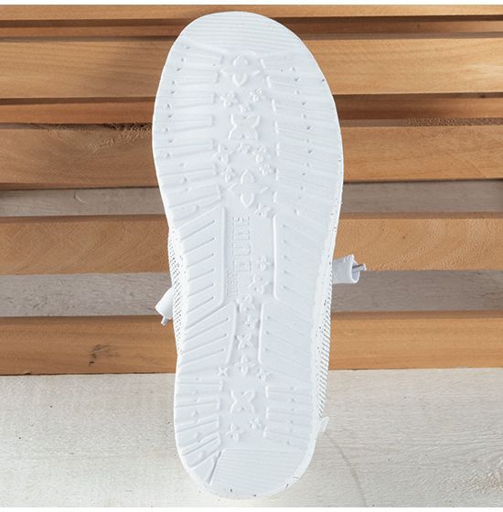 Hey Dude Wendy Sox Stone White Shoes