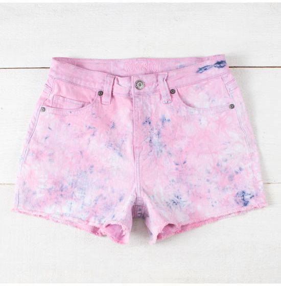 Pink/Blue Tie Dye Shorts