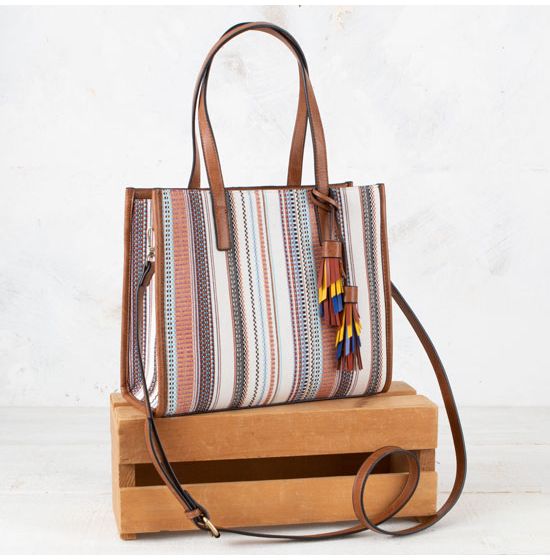 Monet Boho Serape Tote Bag