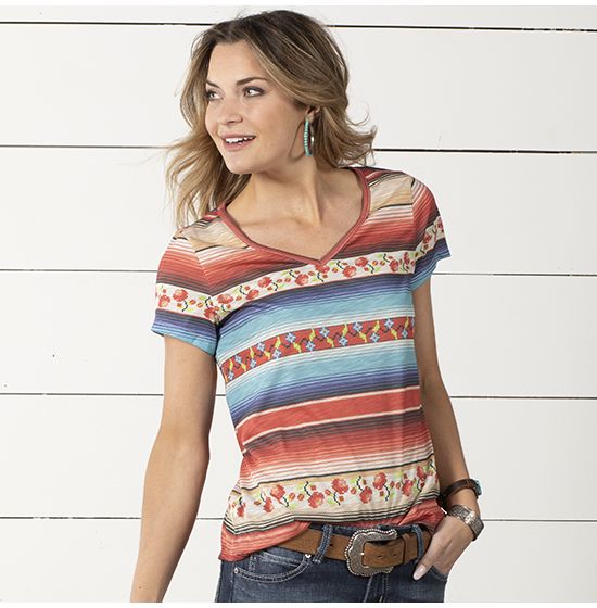 Roper Native Serape Top