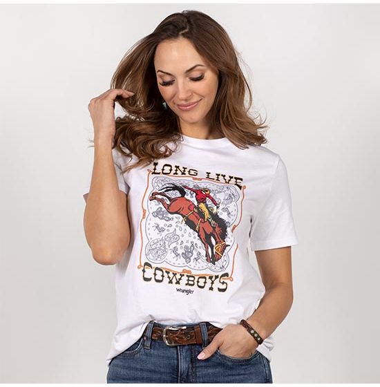 Wrangler Retro Rodeo Days Long Live Cowboys Tee Shirt