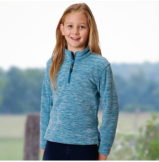 girls quarter zip fleece