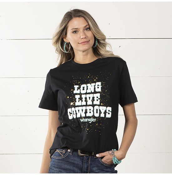 Wrangler Long Live Cowboys Tee Shirt