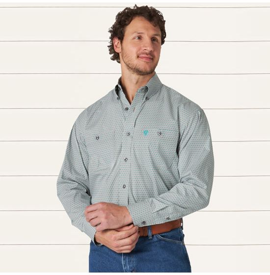 Wrangler George Strait Green Dot Shirt