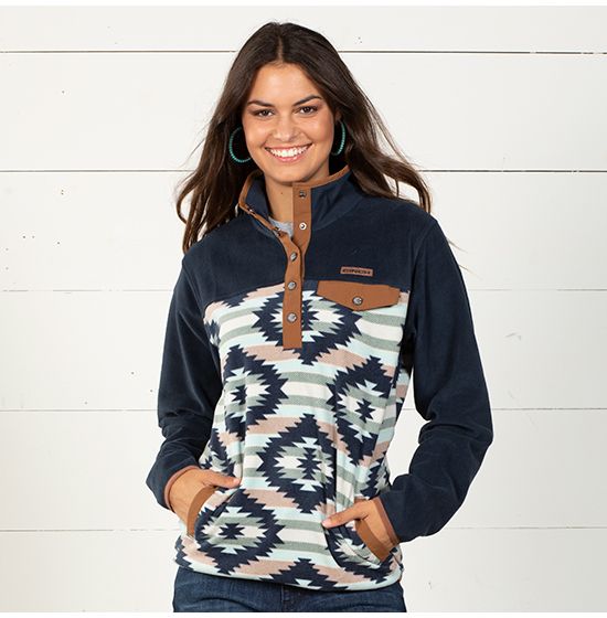 Cinch Wild Rags Aztec Pullover