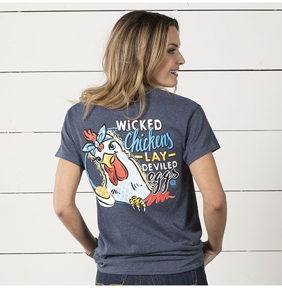 Wicked Chickens Lay Deviled Eggs Tee Shirt