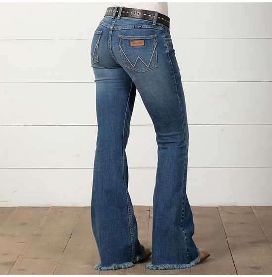 retro wrangler flare jeans