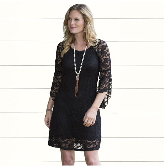Cowgirl Social Black Lace Dress