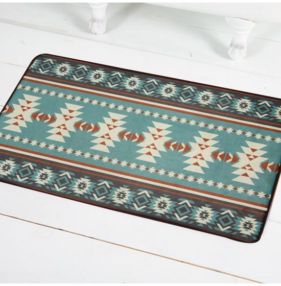 Desert Sand Trail Memory Foam Bath and Kitchen Mat