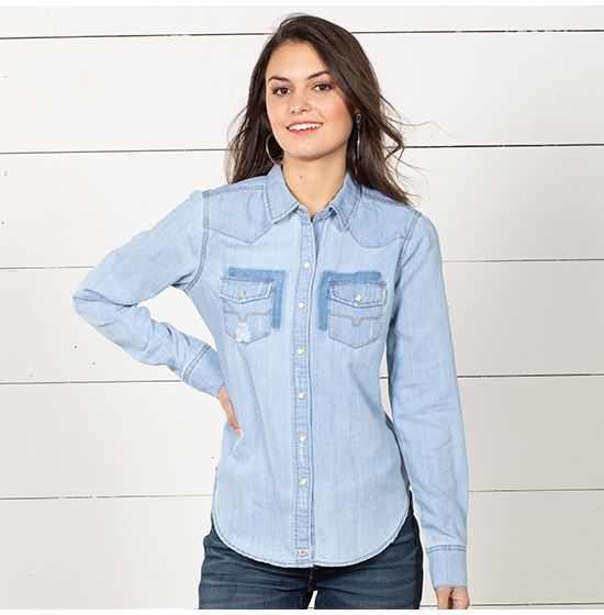 Kimes Ranch Kaycee Denim Denim Top