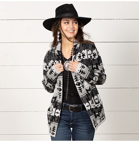 STS Ranchwear Sioux Pewter Sweater