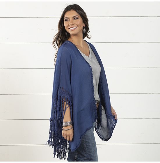 Tacoma Fringe Navy Kimono