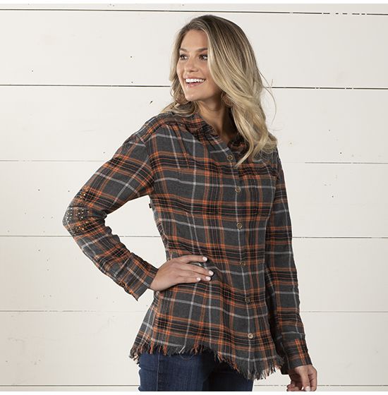 Rural Roots Plaid Top