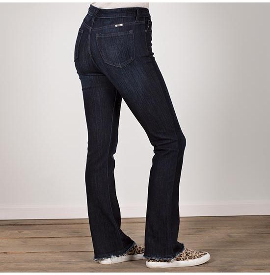 KanCan Aria High Rise Dark Button Bootcut Jeans