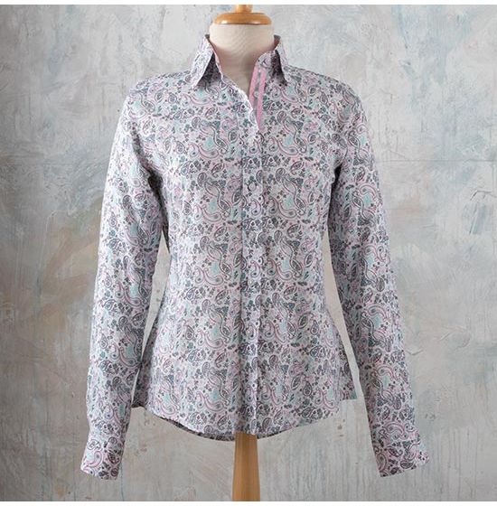 Cotton Candy Paisley Show Top - Cowgirl Delight