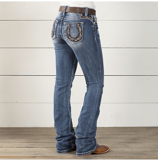 horseshoe logo jeans
