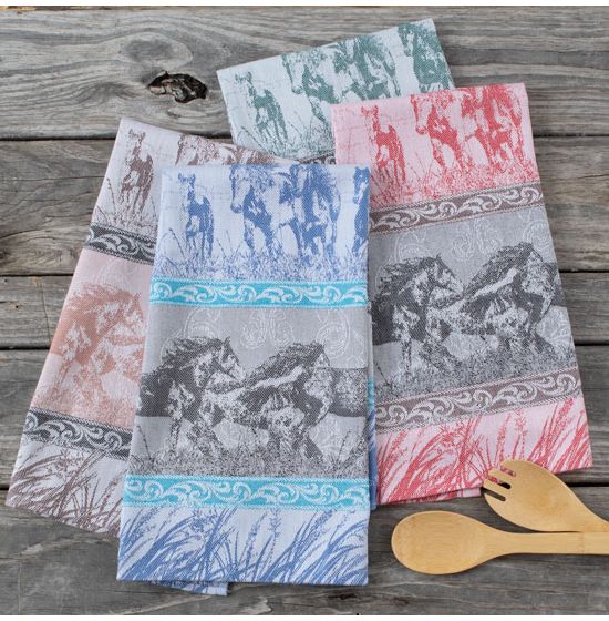 Mustang Stampede Tea Towels