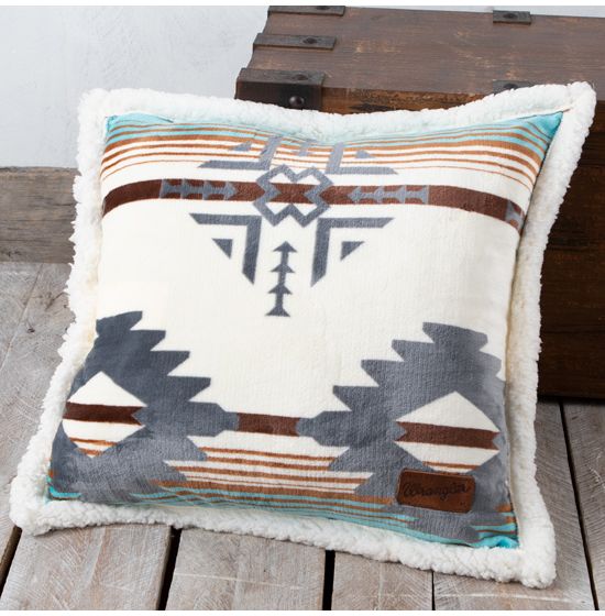 Lone Mountain Sherpa Pillow by Wrangler