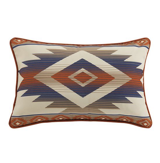 Paseo Road by Hiend Blue Aztec Indoor/Outdoor Pillow