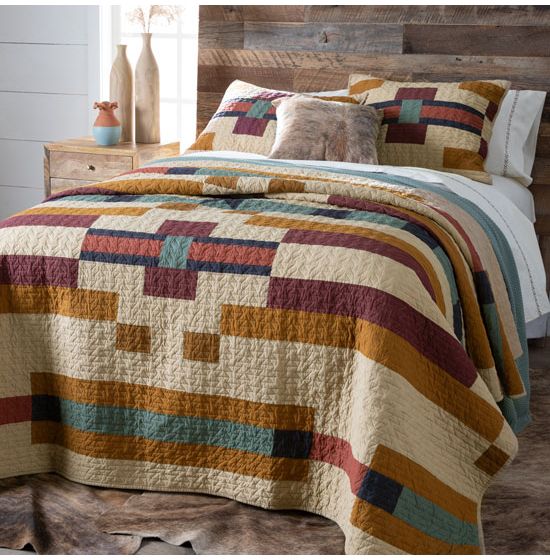 Pendleton Saddle Mountain Pieced Quilt Set