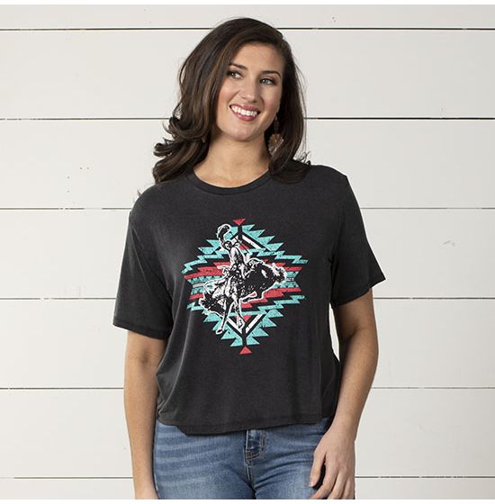 Rock & Roll Cowgirl Tombstone Bronco Top