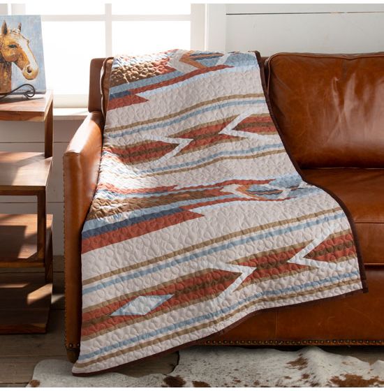 Desert Mesa 50 x 60 Quilted Throw Blanket