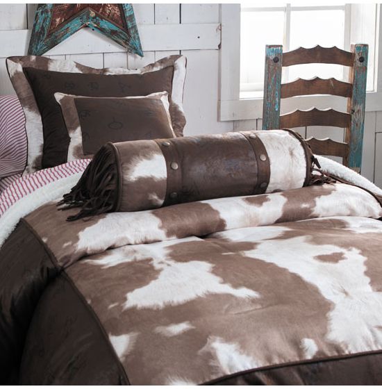 Western Cowhide and Brands Twin 5-Piece Comforter Set