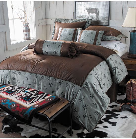 Grey Western Brands Comforter Set