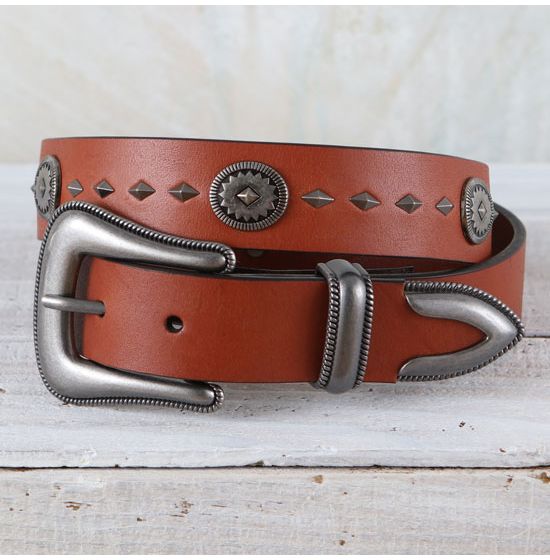 Wrangler Brown Concho Belt