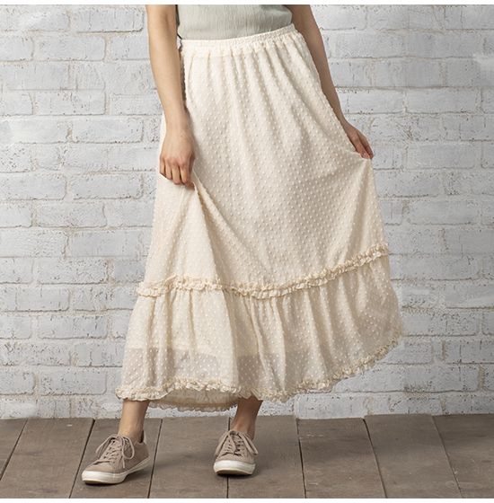 Country Grace Dotty Frill Skirt