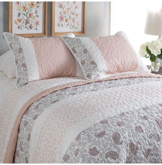 Country Grace Dawn Blush 6-Piece Quilt Set