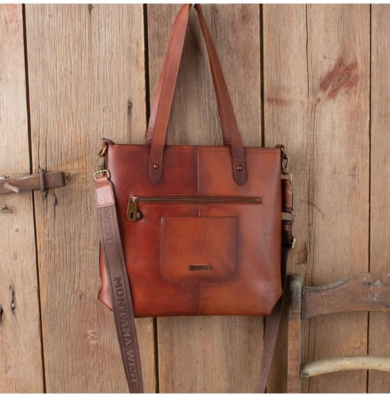 Wayco Brown Leather Concealed Carry Handbag