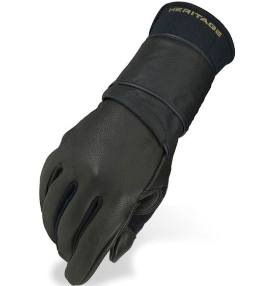 Heritage Pro. 8.0 Bull Riding Glove Black