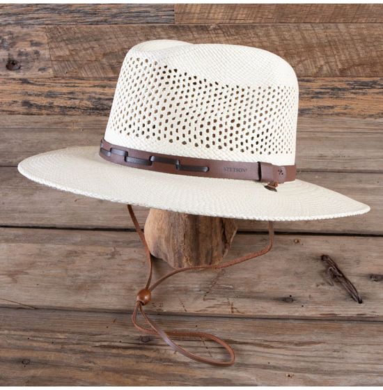 Stetson Airway Panama Straw Hat - Natural