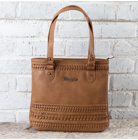 Wrangler Brown Stitch Accent Concealed Carry Tote