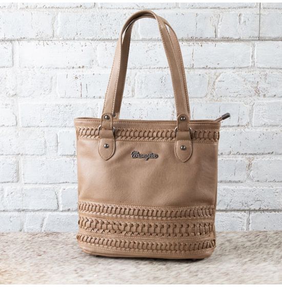 Wrangler Tan Stitch Accent Concealed Carry Tote