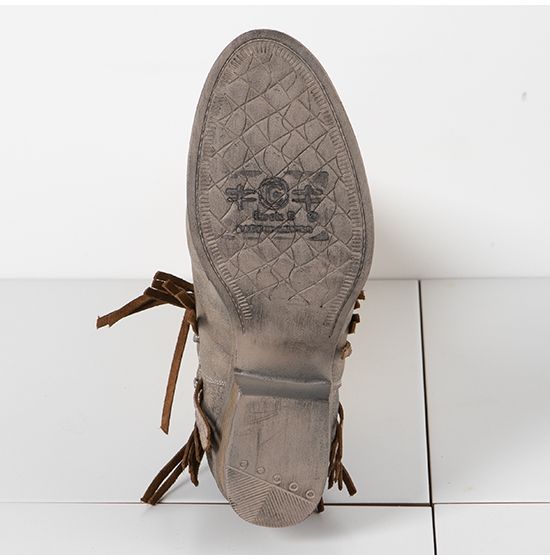 Circle g fringe booties clearance