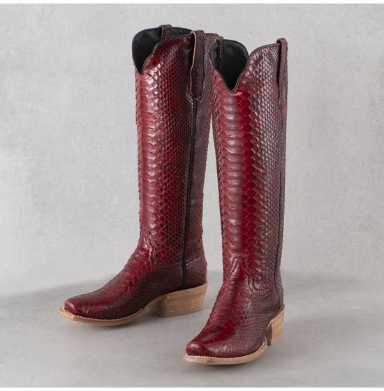 Red skin boots new arrivals