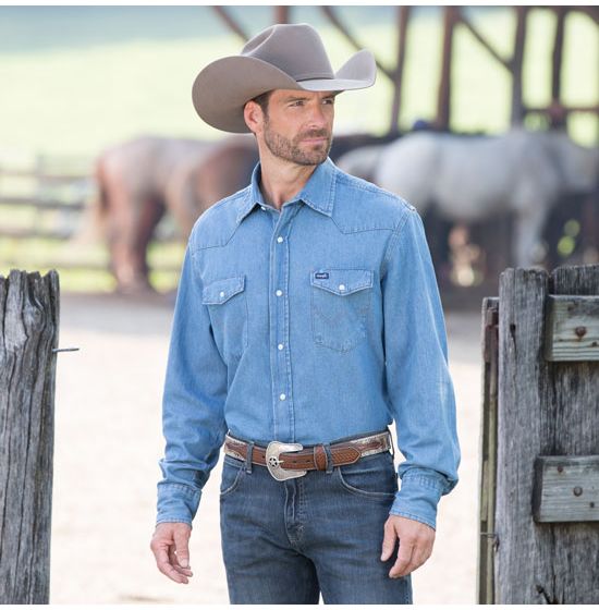 Short-Sleeved Denim Shirt - Men - Ready to Wear