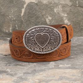 Heart Doodles Leather Belt