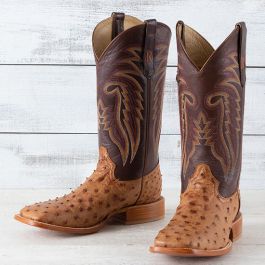 R Watson Antique Saddle Bruciato Full Quill Ostrich Boots R Watson Antique Saddle Bruciato Full Quill Ostrich Boots