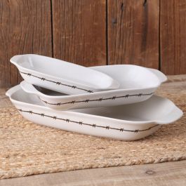 Barbwire Baking Dish Set of 3