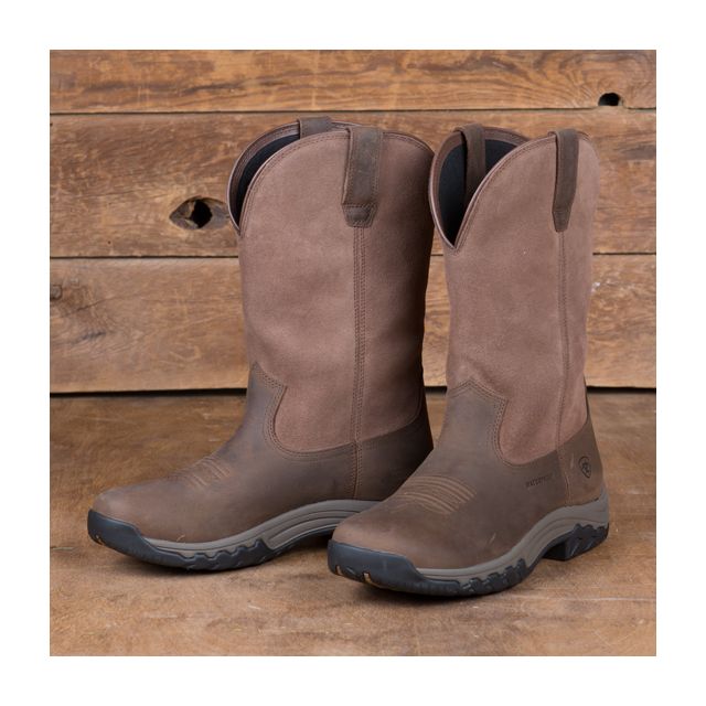 Ariat Distressed Brown Speckled Cow Print H20 Terrain Shoes
