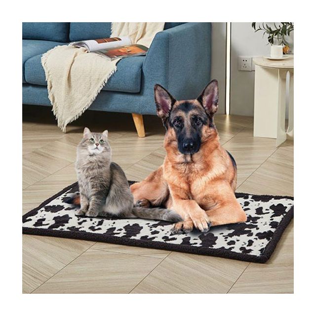 Cow print dog blanket hotsell