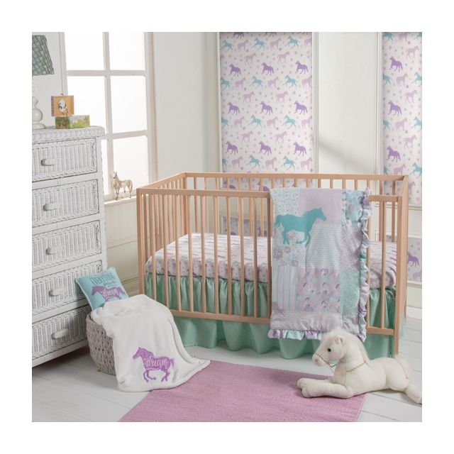 Cowgirl Princess 3-Piece Crib Bedding Set Collection